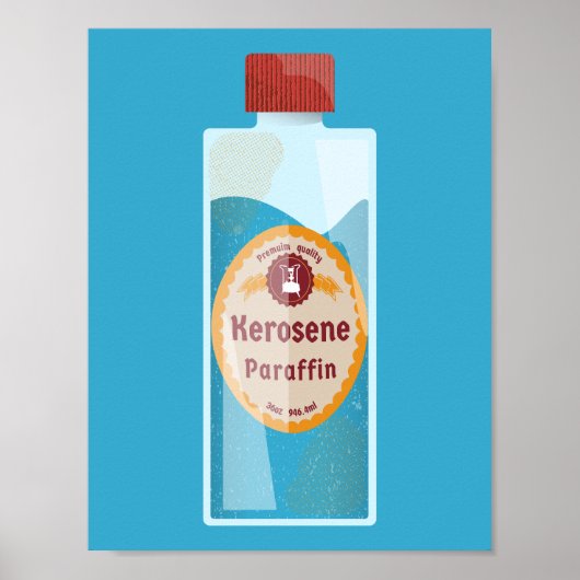Kerosinefles Parafin Poster (Voorkant)