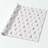 Kerpapier Kerst Mooie Kerstbomen Cadeaupapier (Uitgerold)