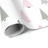 Kerpapier Kerst Mooie Kerstbomen Cadeaupapier (Rol Hoek)
