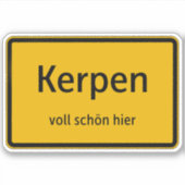 Kerpen Aufkleber Sticker Autoaufkleber (Voorkant)