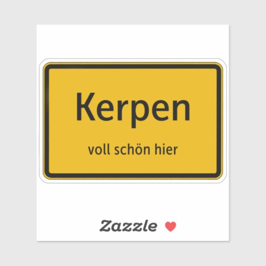 Kerpen Aufkleber Sticker Autoaufkleber (Vel)