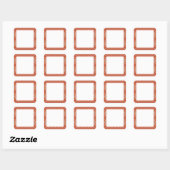 KERPENGEBRUIK 1,5" matte vierkante stickers (Vel)