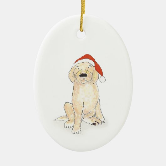 Kerpoo kerstversiering keramisch ornament (Voorkant)