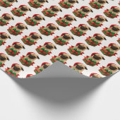 Kerppapier- Kerstpug Cadeaupapier (Hoek)