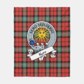Kerr Ancient Clan Badge Tartan Plaid Fleece Deken (Voorkant)