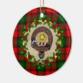 Kerr Clan Badge & Tartan Persoonlijke mas Keramisch Ornament (Links)