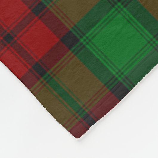 Kerr Clan Badge Tartan Pset Fleece Deken (Hoek)
