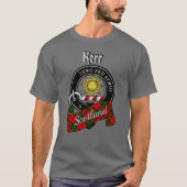 Kerr Clan Badge & Tartan T-Shirt (Voorkant)