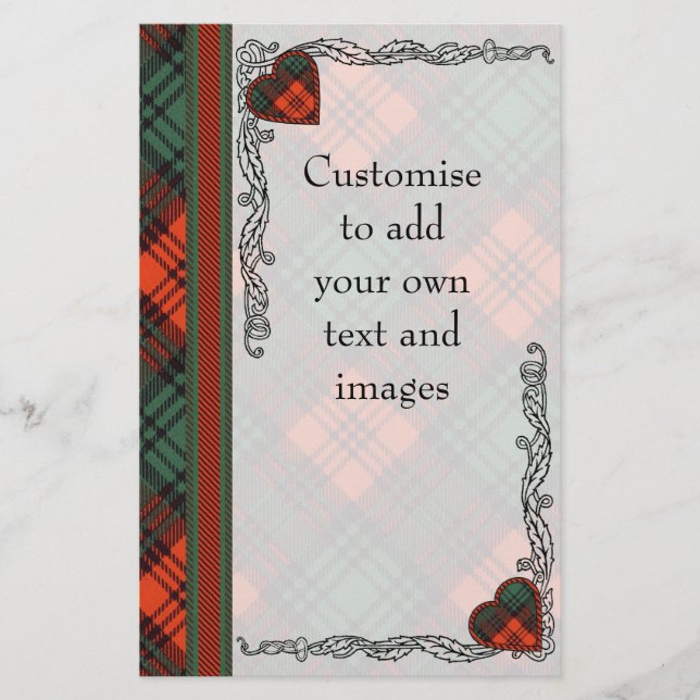 Kerr clan Pset Scottish tartan (Voorkant)
