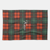 Kerr clan Pset Scottish tartan Theedoek (Horizontaal)