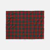 Kerr Clan Rode en Bos Groene Tartan Fleece Deken (Voorkant (Horizontaal))