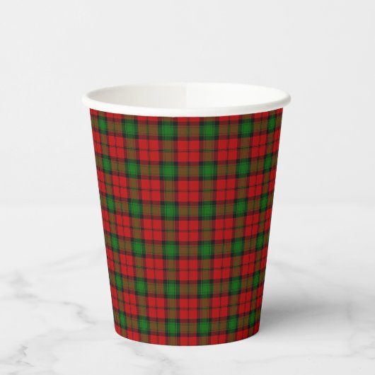 Kerr Clan Scottish Pset Pattern Kerstmis Papieren Bekers (Links)