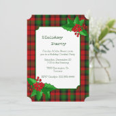 Kerr Clan Tartan Pset - kerstfeest Kaart (Staand voorkant)