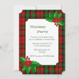 Kerr Clan Tartan Pset - kerstfeest Kaart