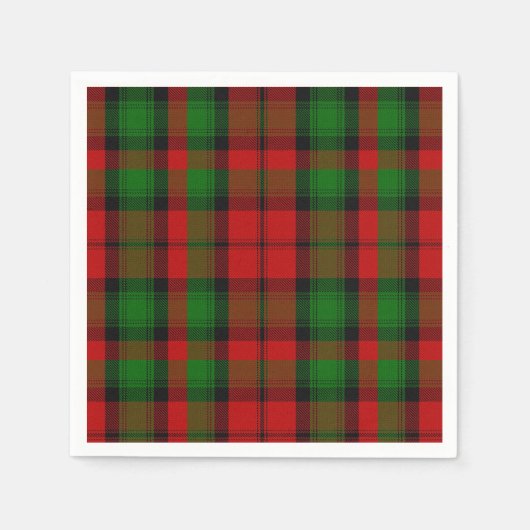Kerr Clan Tartan Pset Paper Napkins Servet (Voorkant)