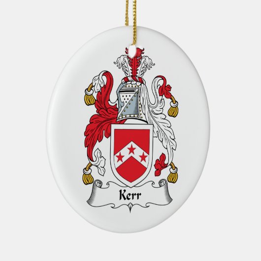 Kerr Family Crest Keramisch Ornament (Rechts)