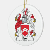 Kerr Family Crest Keramisch Ornament (Links)