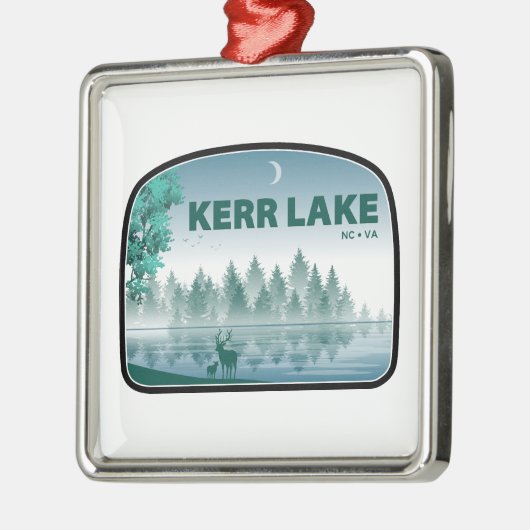 Kerr Lake Virginia North Carolina Deer Metalen Ornament (Links)