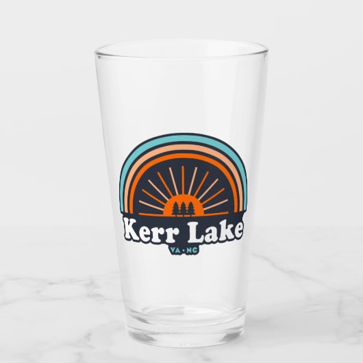 Kerr Lake Virginia North Carolina Rainbow Glas (Voorkant)