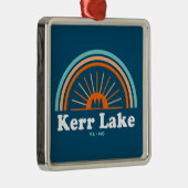 Kerr Lake Virginia North Carolina Rainbow Metalen Ornament (Rechts)