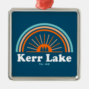 Kerr Lake Virginia North Carolina Rainbow Metalen Ornament