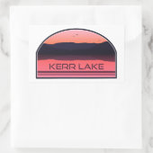 Kerr Lake Virginia North Carolina Red Sunrise Rechthoekige Sticker (Tas)