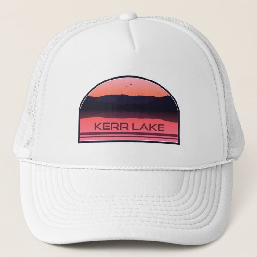 Kerr Lake Virginia North Carolina Red Sunrise Trucker Pet (Voorkant)