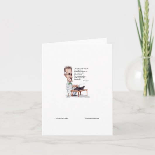 Kerr/Londen James Joyce & English is Torture Quote Kaart (Voorkant)