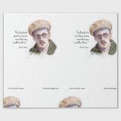 Kerr/London James Joyce & "God Spoke" Citaat Cadeaupapier (Vlak)