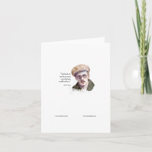 Kerr/London James Joyce & "God Spoke" Citaat Kaart (Voorkant)