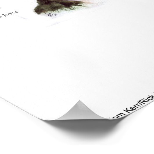 Kerr/London James Joyce & "God Spoke" Citaat Poster (Hoek)