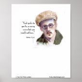 Kerr/London James Joyce & "God Spoke" Citaat Poster (Voorkant)
