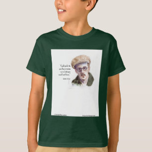 Kerr/London James Joyce & "God Spoke" Citaat T-shirt
