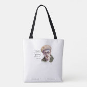Kerr/London James Joyce & "God Spoke" Citaat Tote Bag (Achterkant)
