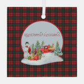 Kerr Modern Original Scottish Tartan Glas Ornament (Achterkant)