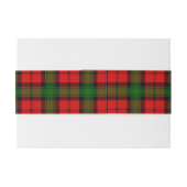 Kerr Schotse Tartan Belly Band Uitnodigingen Wikkel (Achterkant Voorbeeld)