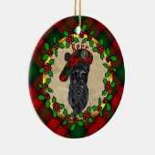 Kerr Scottie Dog kerstkeramisch sieraad Keramisch Ornament (Rechts)