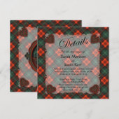 Kerr Scottish clan tartan - Pset Kaart (Voorkant / Achterkant)