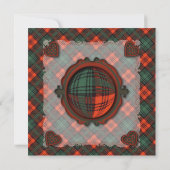 Kerr Scottish clan tartan - Pset Kaart (Achterkant)
