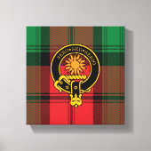 Kerr Scottish Crest en Tartan Canvas print (Voorkant)
