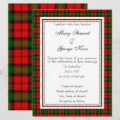 Kerr Scottish Wedding Invitation Kaart (Voorkant / Achterkant)