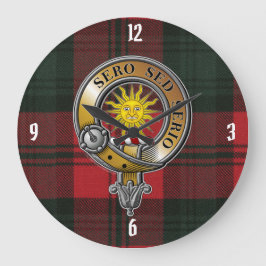 Kerr Tartan & Badge Grote Klok