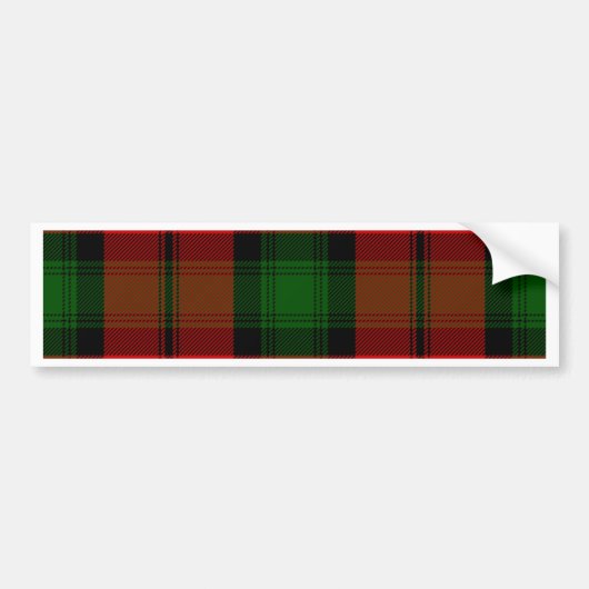 Kerr Tartan Bumpersticker (Voorkant)