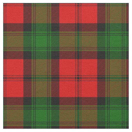 Kerr Tartan Print Stof (Close Up)
