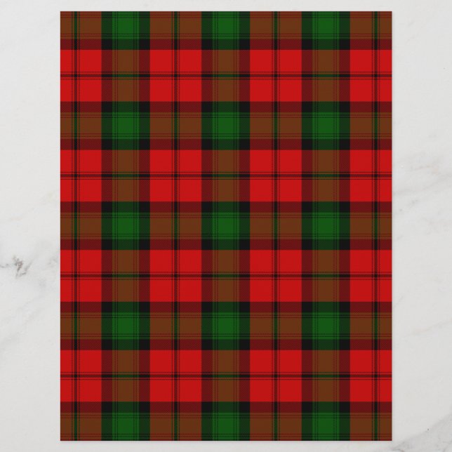 Kerr tartan rode groene vlegel (Voorkant)