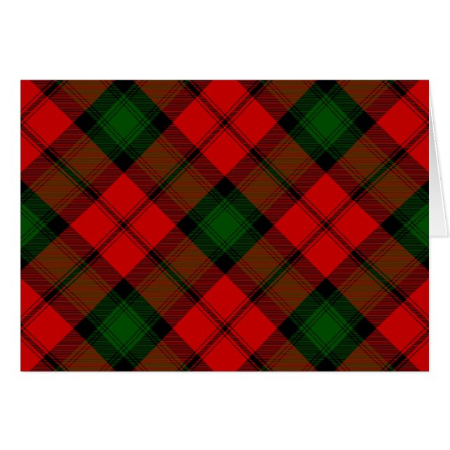 Kerr tartan rode groene vlegel (Voorkant Horizontaal)