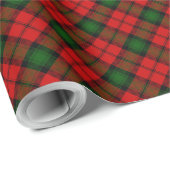 Kerr tartan rode groene vlegel cadeaupapier (Rol Hoek)