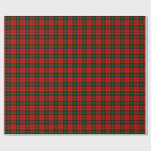 Kerr tartan rode groene vlegel cadeaupapier (Vlak)