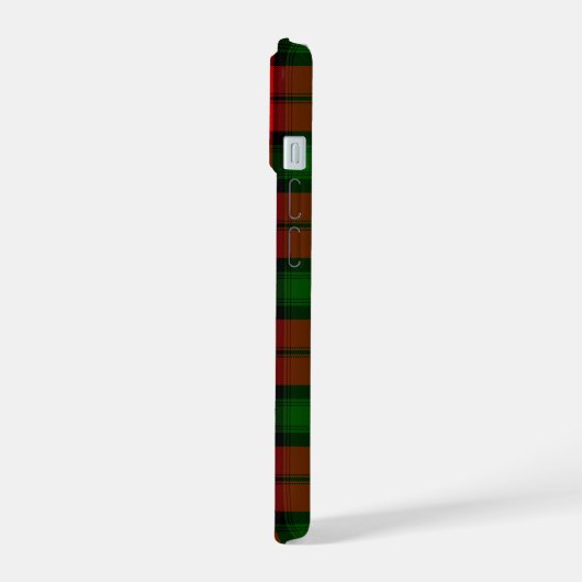 Kerr tartan rode groene vlegel iPhone 15 case (Linkerkant)