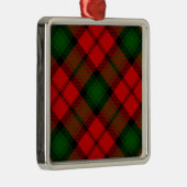 Kerr tartan rode groene vlegel metalen ornament (Rechts)